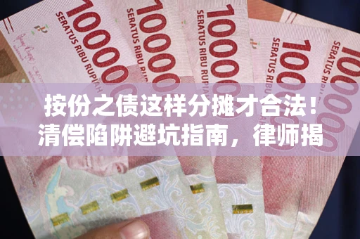 北京按份之债这样分摊才合法！清偿陷阱避坑指南，律师揭秘关键条款