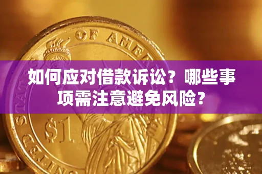 北京如何应对借款诉讼？哪些事项需注意避免风险？