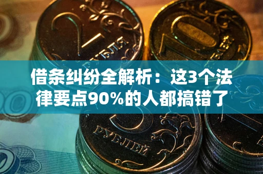 北京借条纠纷全解析：这3个法律要点90%的人都搞错了