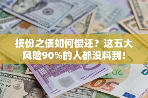 北京按份之债如何偿还？这五大风险90%的人都没料到！