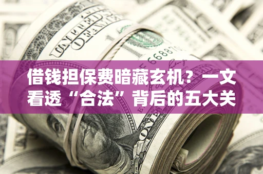 北京借钱担保费暗藏玄机？一文看透“合法”背后的五大关键陷阱