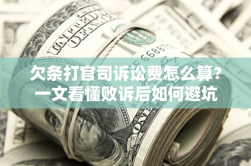 北京欠条打官司诉讼费怎么算？一文看懂败诉后如何避坑